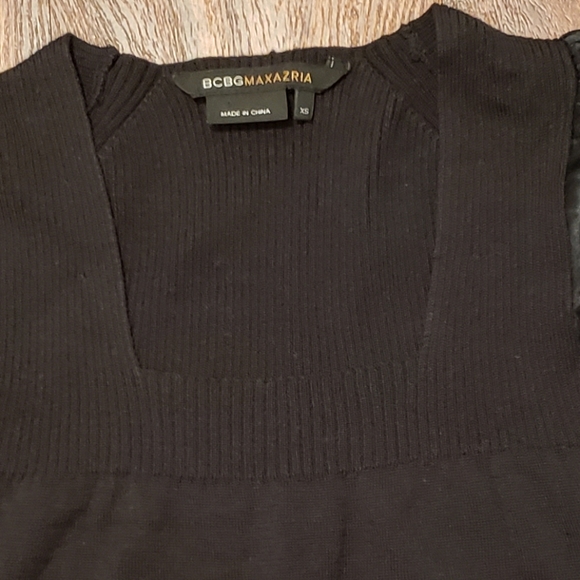 Black Squareneck Sweater BCBG Max - Picture 4 of 4